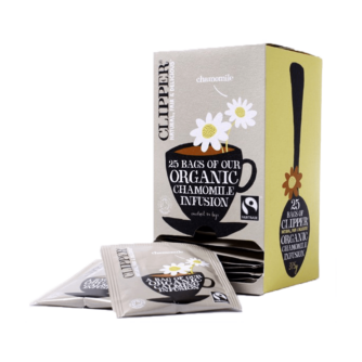 Box of clipper chamomile teabags