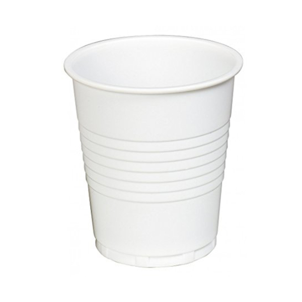 white 7oz vending plastic cup