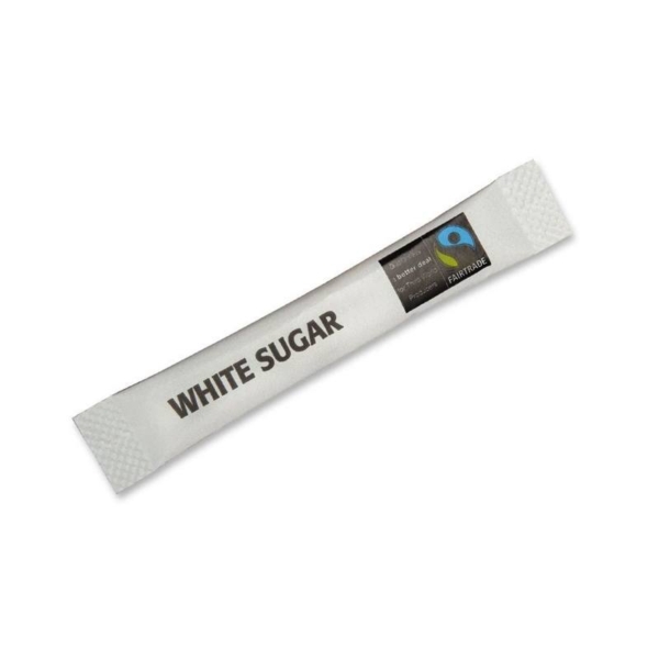 fair-trade white sugar stick