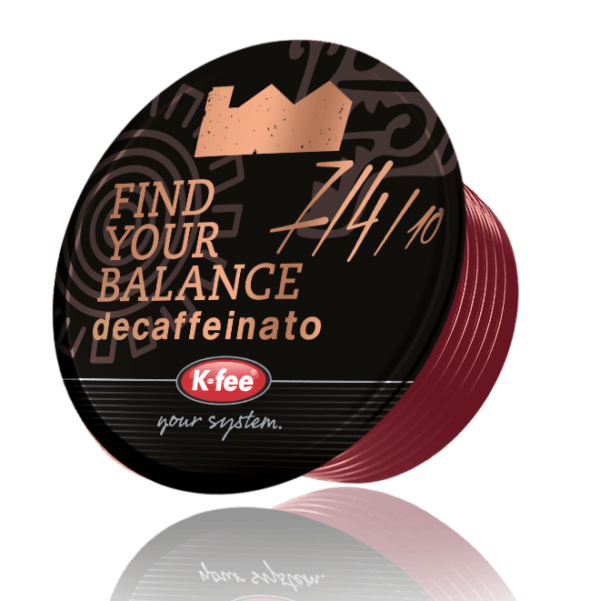 Kfee Mr and Mrs Mills find your balance decaffeinated coffee pod