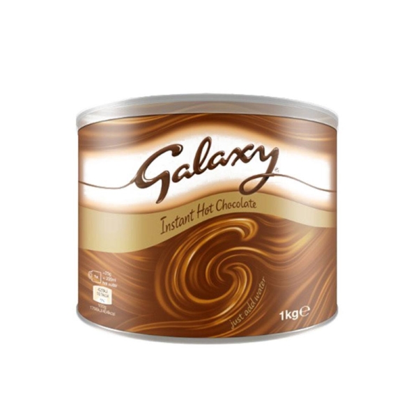 Tin of galaxy instant hot chocolate powder