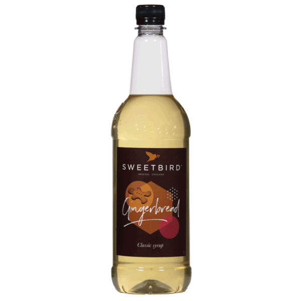 bottle of sweet bird gingerbread syrup