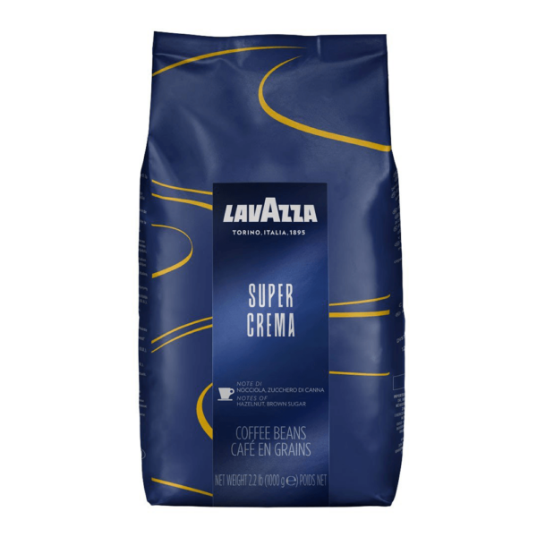 bag of lavazza super cream coffee beans