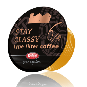 Kfee Mr and Mrs Mills stay classy filer coffee pod