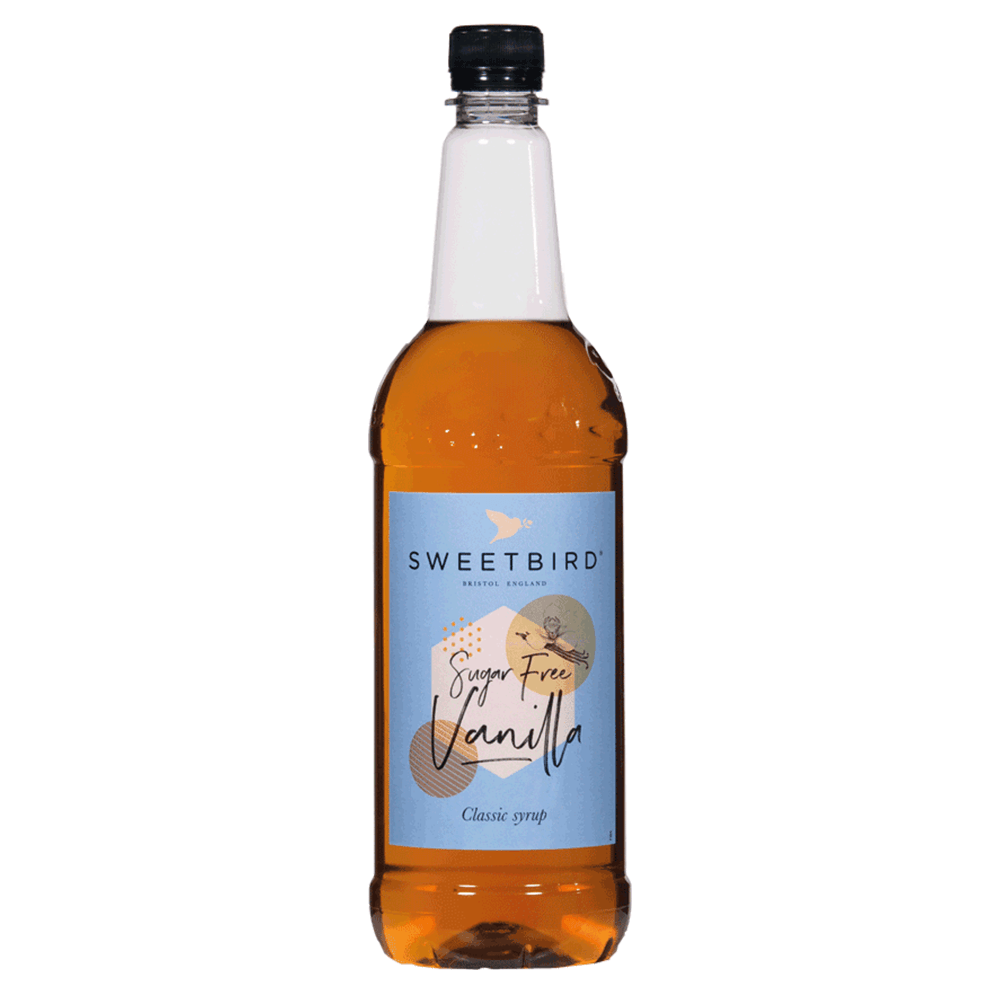 Sweetbird sugar free vanilla Syrup 1 Litre: Hub Coffee