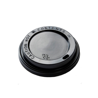 black plastic lid for paper cup