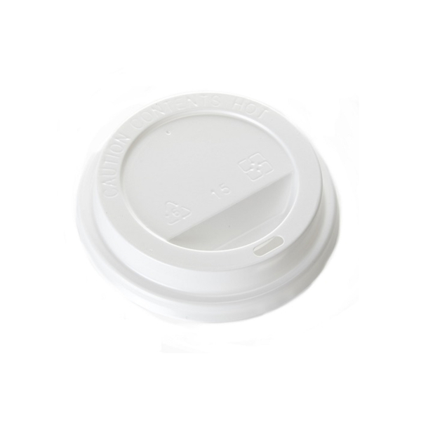 white plastic lid for 12oz paper cup