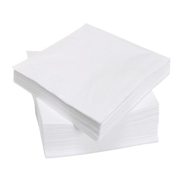 white 1 ply paper napkins