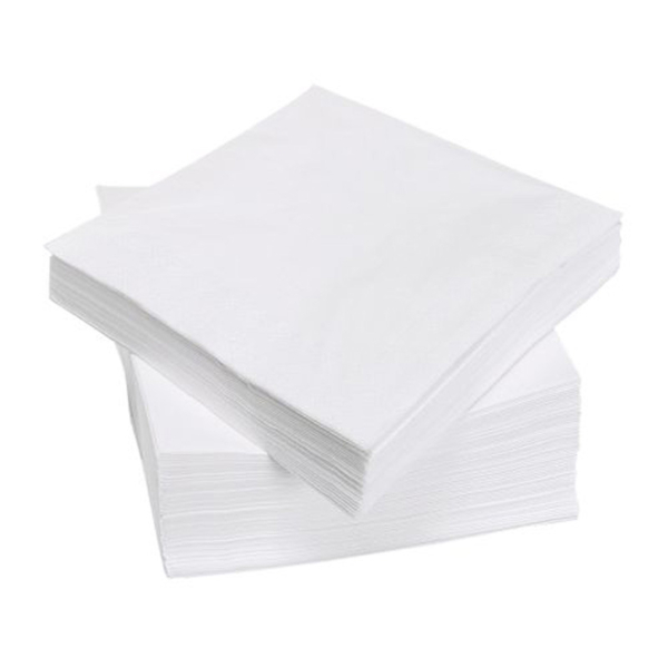 white 2 ply paper napkins
