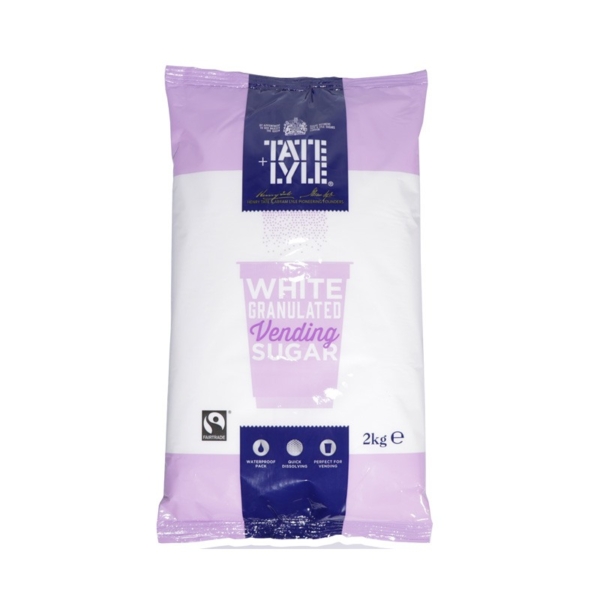 bag of tate and lyle white granulated vending sugar