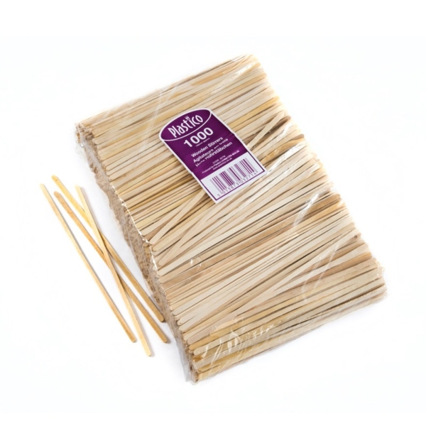 pack of wooden drinks stirrers