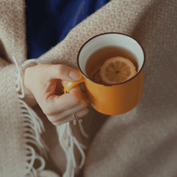 Cup of Clipper Lemon and Ginger tea