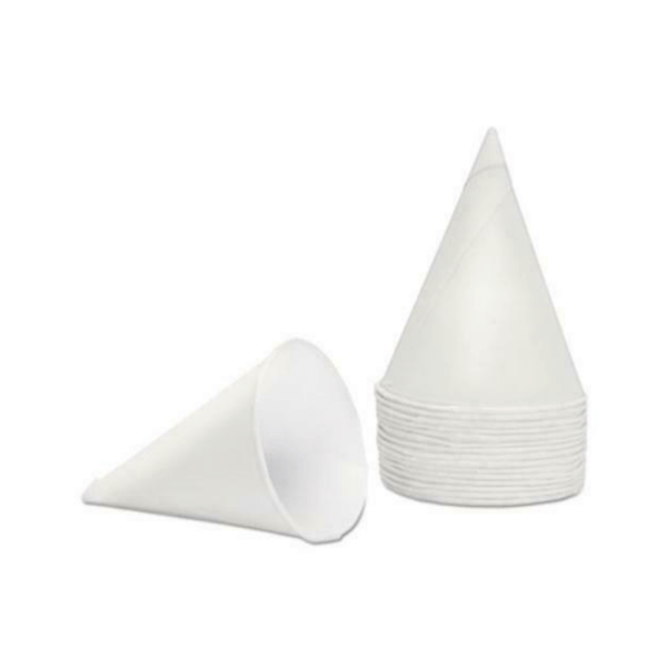 stack of paper cone cups