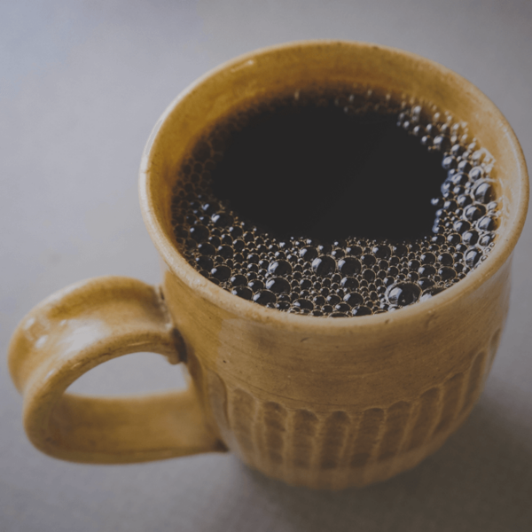 Close up of a mug of cafe subito gold coffee
