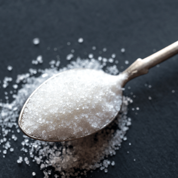 Spoon of Tate and Lyle granulated sugar